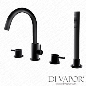 Better Bathrooms 78328351/1/BeBa_25474 Grade A2 - Black Bath Shower Mixer Tap - 4 Tap Hole - Arissa Spare Parts