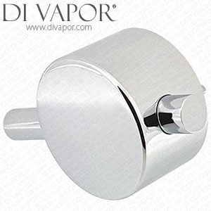 CVP Abacus Concealed Shower Valve Round Chrome Temperature Control Handle for ABSP-10-0004 Thermostatic Cartridge - 78572 Compatible Spare
