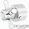Bathroom Republic Shower Traditional Temperature Control Handle for VRD6323 Thermostatic Cartridge - 785M5 Compatible Spare