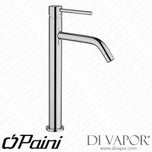 Paini 78BY211LLSSR Cox Matt White Single Lever Basin Mixer Tap High Mode 1