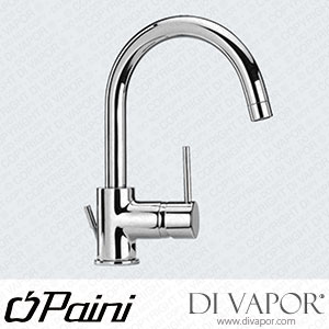 Paini 78CR250UK Cox Chrome Swan Neck Side Lever Basin Monobloc C/W Pop Up Waste Spare Parts