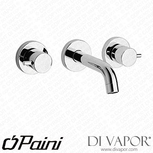 Paini 78PQ207 Cox 3-Hole PVD Glossy Black Wall Mounted Basin Mixer Spare Parts