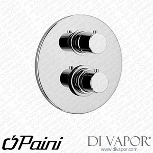 Paini 78PQ691THWBSET Cox PVD Glossy Black Shower Plate and Handle Set Spare Parts
