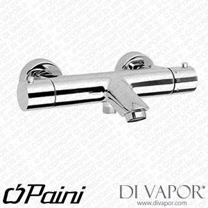 Paini 78PZ111TH Cox PVD Brushed Black Thermostatic Bath Shower Mixer without Shower Kit Spare Parts