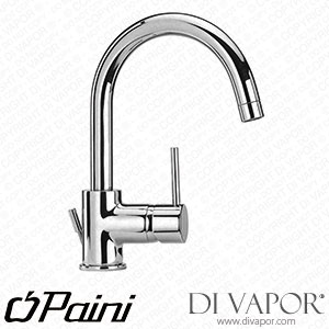 Paini 78PZ250 Cox Single Lever Basin Mixer with Tube Swivel Spout 1
