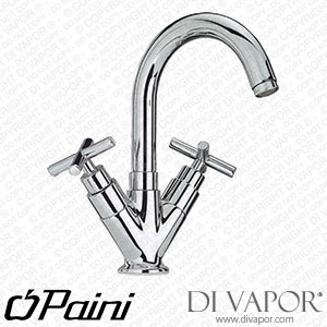 Paini 79CR250 Tubos Basin Mixer Tap with Swivel Spout 1