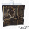 Square Chrome Temperature Control Handle