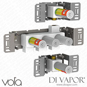 Vola Two-Handle Build-in Mixer with Diverter, Including Two Separate Outlet Sockets (800) Spare Parts