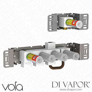 Vola Two-Handle Build-in Mixer with Diverter, Including One Fixed and One Separate Outlet Socket (800N) Spare Parts