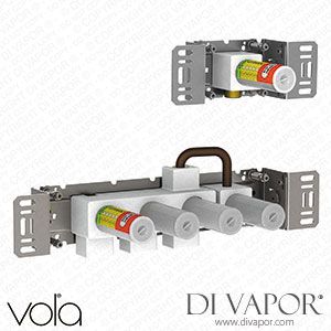 Vola Two-Handle Build-in Mixer with Diverter, for Bath Filling and Hand Shower (800T) Spare Parts