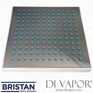 Bristan Quadrato Overhead Square Shower Rose Chrome - 200mm x 200mm