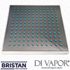Bristan Quadrato Overhead Square Shower Rose Chrome - 200mm x 200mm
