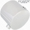 Arezzo Shower Valve Contemporary Temperature Control Handle for RSV31 Thermostatic Cartridge - 82992 Compatible Spare