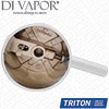 Triton Temperature 83307650 Control Knob Chrome
