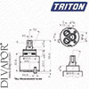Triton 83313850 35mm Single Lever Cartridge Assembly - Compatible Cartridge