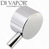 Round Chrome Flow Control Handle - 83574D6