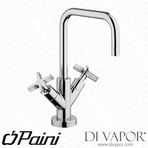 Paini 83CR250 Lemon Single Lever Basin Mixer with Tube Swivel Spout 1