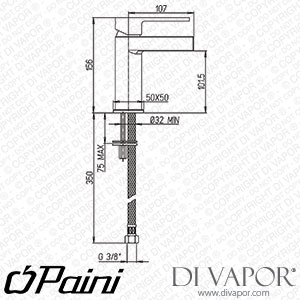 Paini 84CR205WFRKM Dax R Basin Mixer Tap Spare Parts