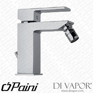 Paini 84CR306R Dax R Single Lever Bidet Mixer with 1