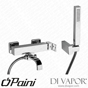 Paini 84PZ105R Dax R - RS Single Lever PVD Brushed Black Bath Shower Mixer with Adjustable Shower Kit Spare Parts