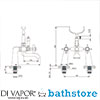 Bathstore Bensham 1895 Bath Shower Mixer - Chrome (New Version 2023 Onwards)