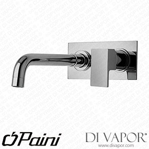 Paini 84YO208RP Dax R - RS Matt Black Single-Lever Wall Mounted Mixer Tap with Plate Spare Parts