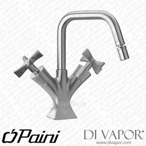 Paini 85CR251 Elix Bidet Mixer with Tube Swivel Spout 1