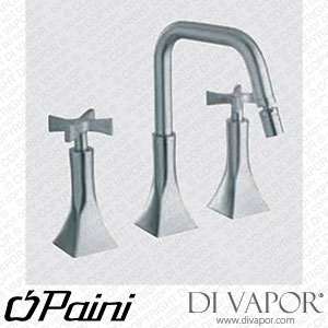 Paini 85CR314 Elix 3-Hole Bidet Mixer with Swivel Spout 1