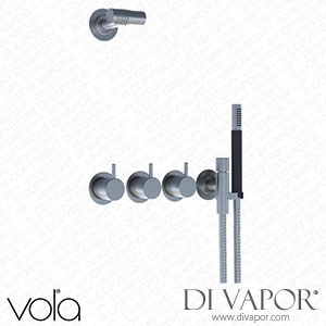 Vola Two-Handle Build-in Mixer with Quarter Turn Ceramic Disc Technology and Diverter (871R-081) Spare Parts