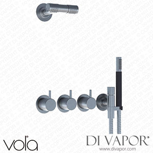 Vola Two-Handle Build-in Mixer with Quarter Turn Ceramic Disc Technology and Diverter (871R-081D) Spare Parts