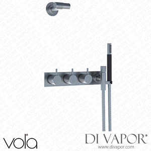 Vola Two-Handle Build-in Mixer with Quarter Turn Ceramic Disc Technology and Diverter (874R-081) Spare Parts