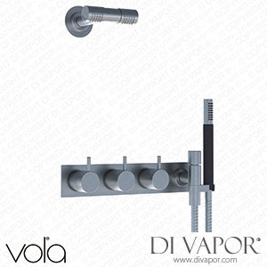 Vola Two-Handle Build-in Mixer with Quarter Turn Ceramic Disc Technology and Diverter (874R-081D) Spare Parts