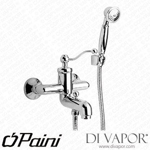 Paini 88F3100 Duomo Aged Brass Single Lever Bath Shower Mixer with Fixed Shower Kit Spare Parts