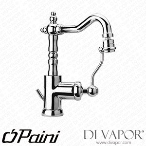 Paini 88F3251 Duomo Single Lever Aged Brass Bidet Mixer with Swivel Tube Spout 1