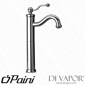 Paini 88OP211LLSR Duomo PVD Glossy Gold Single Lever Basin Mixer Tap High Model 1