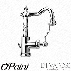 Paini 88OP251 Duomo Single Lever PVD Glossy Gold Bidet Mixer with Swivel Tube Spout 1