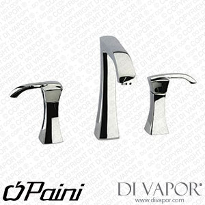 Paini 89-214 Lady 3-Hole Basin Mixer with Swivel Spout 1