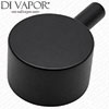 Matte Black Niagara Observa Concealed Triple Valve Shower Round Flow Control Handle