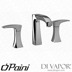 Paini 89OP214SR Lady PVD Glossy Gold 3-Hole Basin Mixer Tap 1