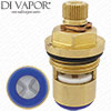 Ceramic Disc Cartridge - 1/2" BSP, 1/4 Turn Anti-Clockwise Open - 41mm Height, 36 Spline - Cold Side