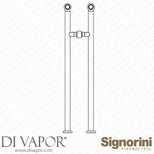 Signorini 90000548 Pair Of Fl Oor Pillars for Fl Oor Mounted Bath Mixer Spare Parts