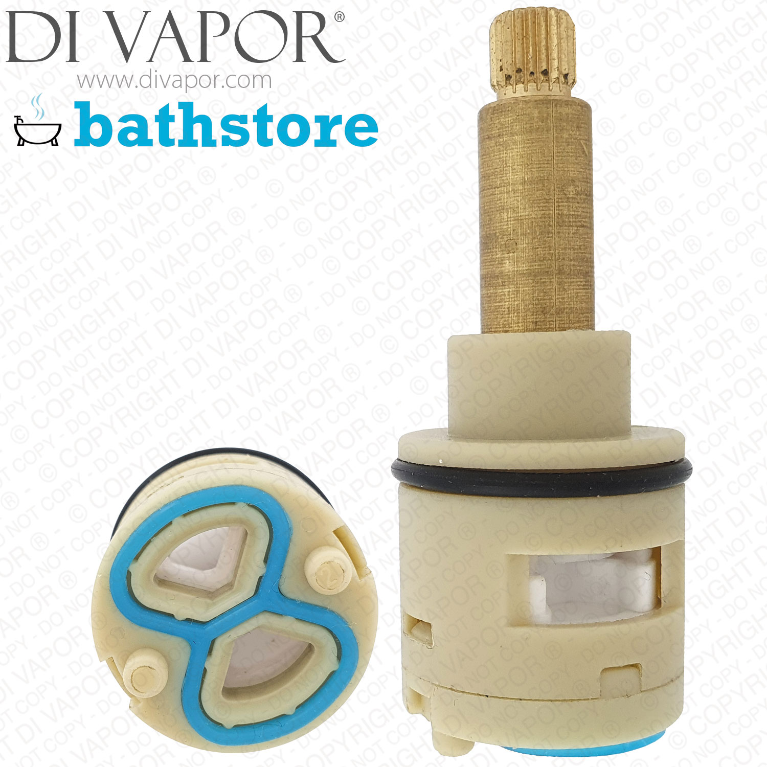 Bathstore 25mm Diverter Cartridge for Metro 20007013014 Touch Safe Mixer Two Outlet - 9000074540