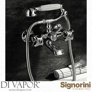 Signorini 90067000 Exposed Bath Mixer Provided with Hand Shower Set Spare Parts