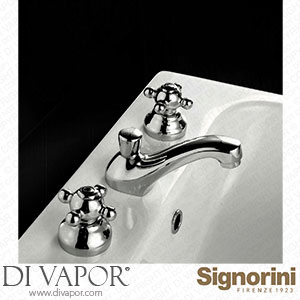 Signorini 90073400 Three-Hole Basin Mixer Provided with Pop-Up Waste Spare Parts