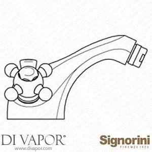 Signorini 90074200 One Hole Basin Mixer Provided with Pop-Up Waste Set Spare Parts