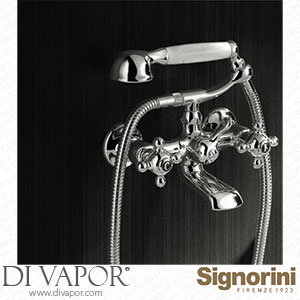 Signorini 90077000 Exposed Bath Mixer Provided with Hand Shower Set Spare Parts