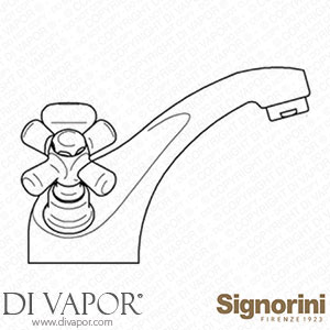 Signorini 90083200 One Hole Basin Mixer Provided with Pop-Up Waste Set Spare Parts
