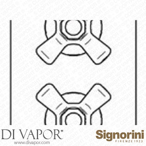 Signorini 90086400.PE External Part Thermostatic Mixer for Built-In Part Cod. 90 00 0608 Spare Parts