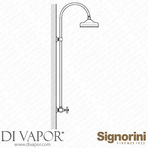Signorini 90086900 External Shower Group Provided with Head Shower Spare Parts