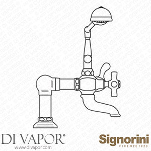 Signorini 90087010 External Bath Group Provided with Hand Shower Set Spare Parts